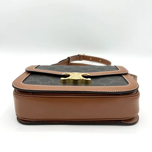 Celine Tan Classique Calfskin Triomphe Bag - Picture 5 of 10